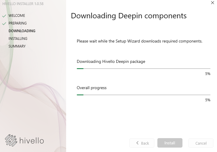 Downloading Deepin Components